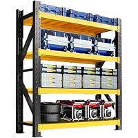 Amazon｜Puhang スチールラック 業務用 4段 幅150*奥行40*高さ150cm 総
